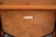 Dyrlund Smith teak frame dining chair in black vinyl upholstery - view 10