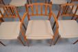 RARE vintage teak dining chairs model 66 and 83 designed by NEILS MOLLER with EXCLUSIVE sand woven seats