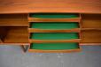 Vintage teak sideboard with tambour doors produced by Bernhard Pedersen & Son - view 11