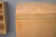Solid oak 3 section wall mouted cabinets produced by Brdr Andersen