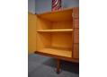 Lots of storage inside this vintage sideboard. Made by Brande Mobelindustri