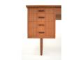 The desk stands on tapering round legs which can be removed.