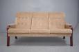 Highbacked 3 seat sofa with shallow frame  - view 2