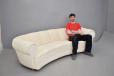 Impressive curved frame kidney sofa by Danish Cabinetmaker - view 9