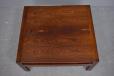 Vintage rosewood square top coffee table | Moduline - view 4