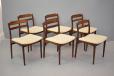 Chr Jessen Mobelfabrik production set of 6 rosewood dining chairs