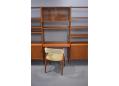 Stylish midcentury Danish 3 section wall unit in teak with open back. SOLD