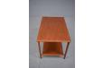 Midcentury teak sidetable with 2 tiers  - view 3