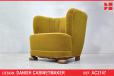 Antique club armchair in original moquette upholstery - view 1