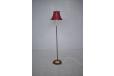 Vintage Danish poseable floor lamp with brass details