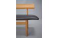 model 3171 borge mogensen bench in oak with leather seat