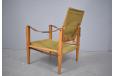 Safari chair design by kaare klint in ash, leather and canvas