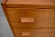 Midcentury danish design teak 3 drawer chest produced by Munch Mobelfabrik