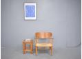 Classic Danish design armchair with oak frame & papercord woven seat
