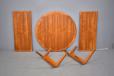 Teak dining table with 2 extra leaves produced 1970s by Danish Mobelfabrik