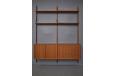 Poul Cadovius design 2 bay teak shelving system