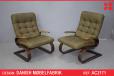 Vintage beech frame armchair by Danish Mobelfabrik | Reupholstery project - view 1