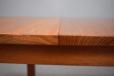 Extenable vintage dining table in solid teak designed by Inger Klingenberg for sale