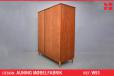 Small 2 door vintage teak wardrobe | Auning Mobelfabrik - view 1
