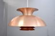 Vintage Danish design copper pendant light - view 9