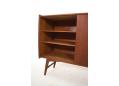 Teak sideboard with generous storage space and adjustable shelving. 