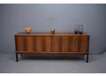 Scandinavian design low sideboard in brazilian rosewood. 200cm Long