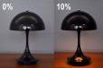 Verner Panton design Panthella 160 V2 portable table lamp | Opaque Black - view 5