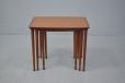 Vintage teak nest of 3 side tables | Mobelintarsia - view 5