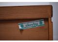 Makers label fitted to rear of cabinet. Skovby Furniture Denmark