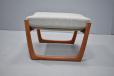 Peter Hvidt & Orla Molgaard design vintage teak foot stool - view 7