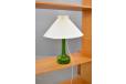 Vintage glass base table lamp made in Sweden