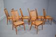 Koefoeds Mobelfabrik - Hornslet produced LIS dining chairs in teak - Set with 2 carver chairs and 6 side chairs 