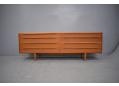 Teak low dresser with 8 drawers designed by IB KOFOD LARSEN