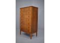 Midcentury polished nutwood chest wiyh 7 drawers