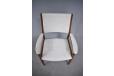 Stylish and comfortable armchair with dark burma teak frame