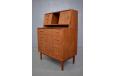 Midcentury Danish design 2 section teak bureau for sale