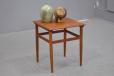 Teak square top side table by Danish Mobelfabrik