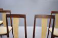 Vintage high back dining-chairs in rosewood. Frem Rojle production