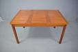Vinatge teak dining table with draw leaves produced by Vejle Stole and Mobelfabrik