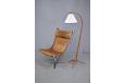 Vintage high back FALCON chair in Tan leather | Sigurd Ressell - view 3