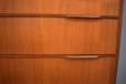 Midcentury design 6 drawer lip handle chest in vintage teak
