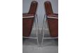 Chrome frame airport series lounge chair designed in 1956 by Arne Jacobsen for Fritz Hansen