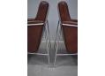 Chrome frame Airport series lounge chair designed in 1956 by Arne Jacobsen for Fritz Hansen.