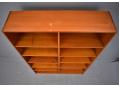 Teak bookcase made in Denmark with adjustable shelving.