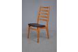 Set of 6 high-back dining chairs in teak | Reupholstery Project - view 7