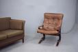 Hove mobler beech SKYLINE armchair in brown leather