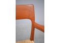 Teak armchair designed in 1959 by Niels Moller, model 57