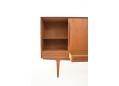 4 door sideboard in teak with shelf & drawer storage.