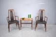 matching pair of chairs available. Both incredible rosewood. 