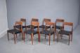 8 Vintage teak dining chairs model MK175 - Arne Hovmamd olsen design